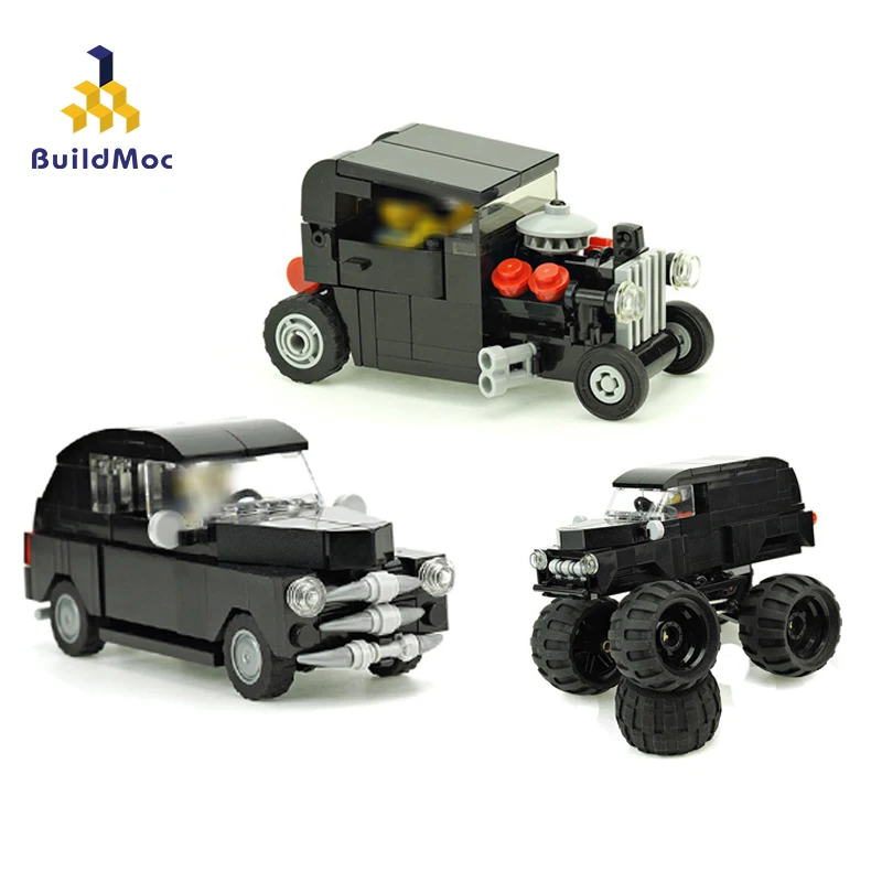 

BuildMoc Technical Car Series Bigfoot Truck City Classic Car Building Block Creator Mini Vehicle Model kid Toy For Children