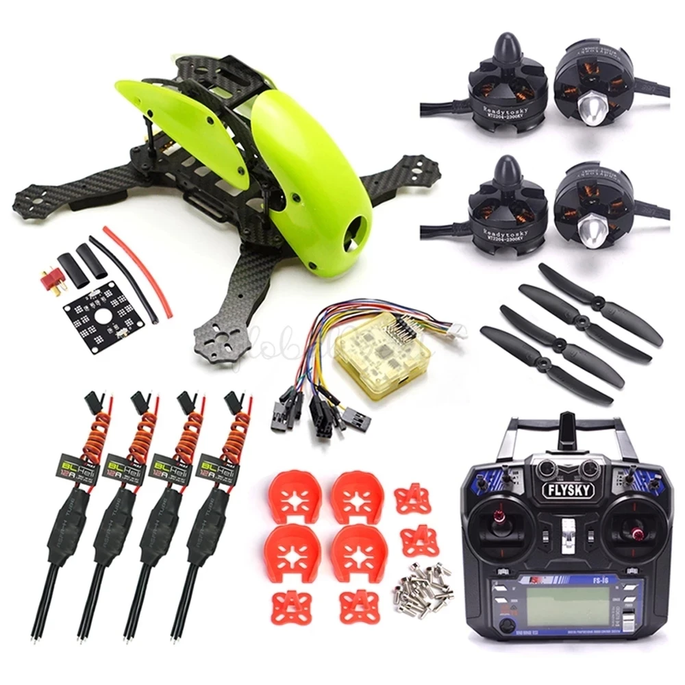 Рамка для квадрокоптера Robocat 270 мм из углеродного волокна CC3D MT2204 Motor 12A BLHeli ESC Flysky I6