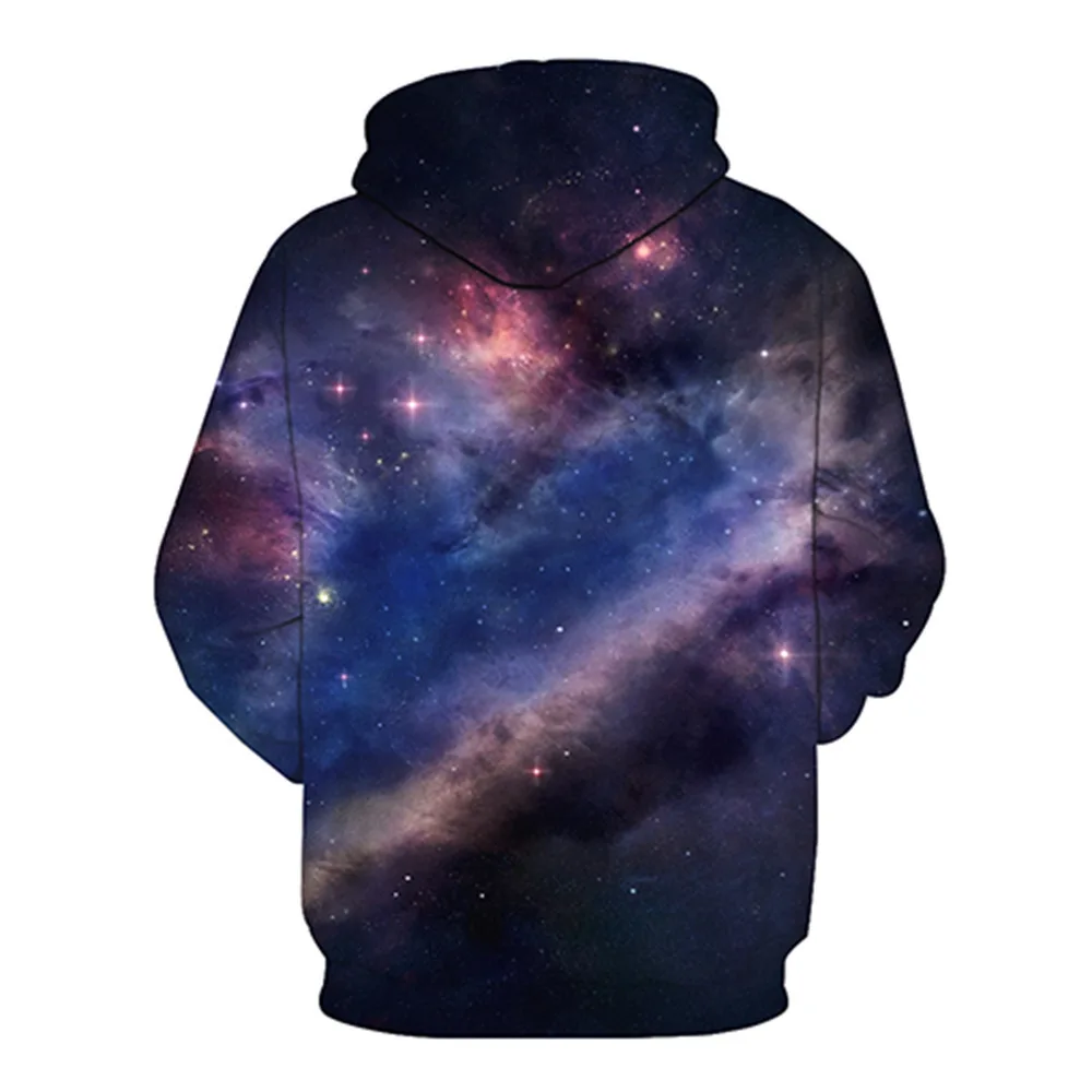 

CNUUIKOOEK Sweatshirts Men's 3D Star Galaxy Printed Hooded Pocket Pullover Hoody Fashion Hooded Men's Hoodies