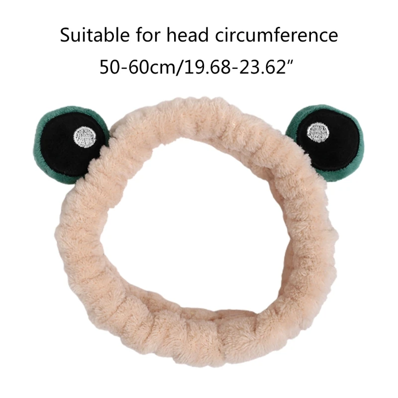 

Face Wash Makeup Plush Headband Cartoon Fruits Animal Ears Elastic Hair Band