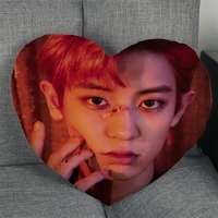 park chanyeol pillow slips heart shape pillow covers bedding comfortable cushiongood for sofahomecar high quality pillow ca