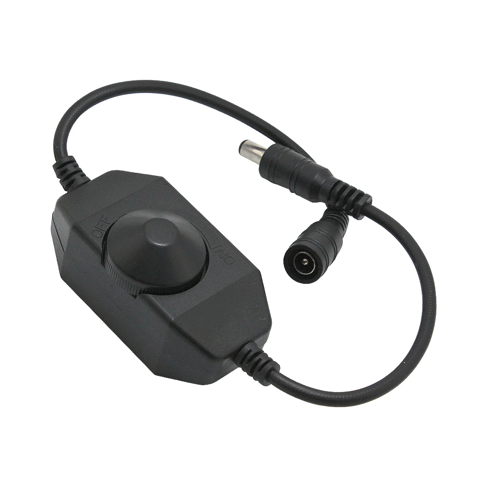 2pcs LED Dimmer Switch Brightness Adjust Controller for Single Color 2835 5050 5730 5630 Strip Light DC 12V 24V Black/White - купить по