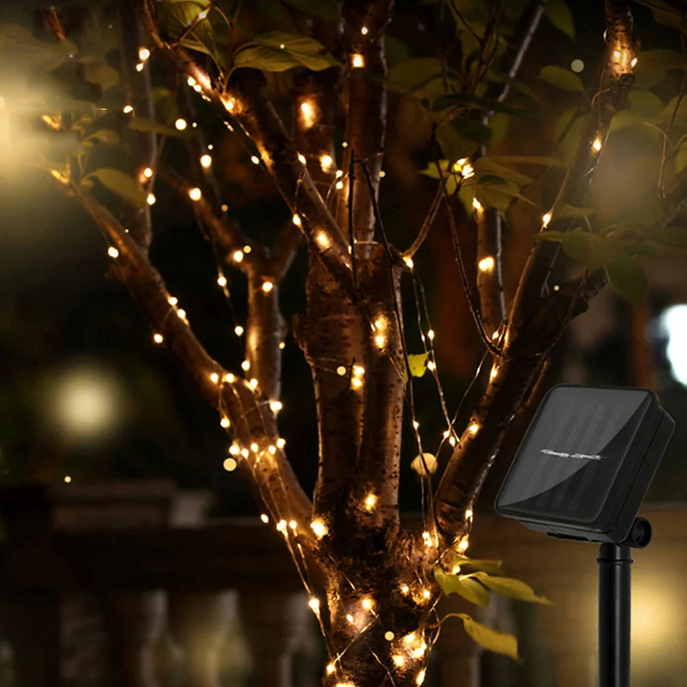 

1PC 10M Long Solar LED String Lamp Festive Decoration Lights Delicate LED Waterproof String Lamps for Outdoor Party Garden Park