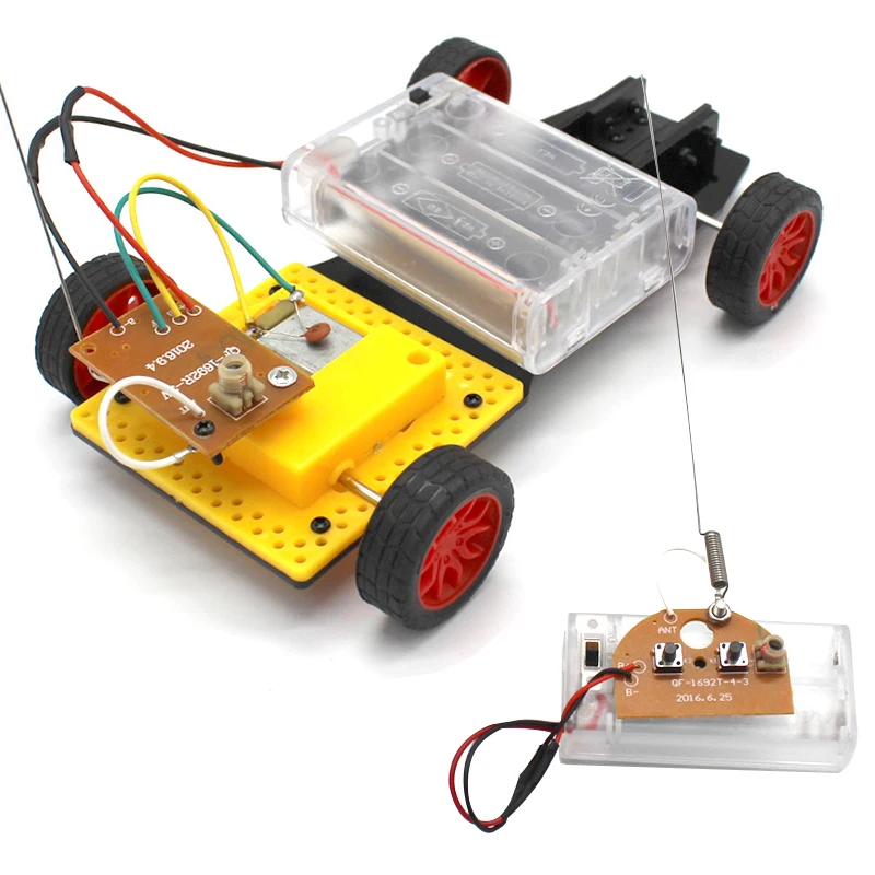 

Игрушки STEM для детей, развивающая научная экспериментная технология, набор игрушек «сделай сам», беспроводная гоночная модель с дистанцион...