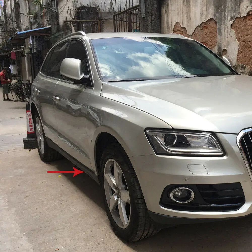 

For Audi Q5 2013-2016 Car Side Door Body Molding Strip Cover Trim Molding Black