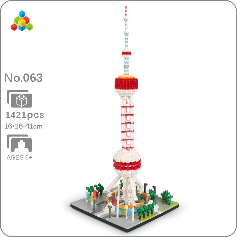 YZ 063 мировая архитектура Восточная жемчужина радио ТВ Башня 3D самодельные