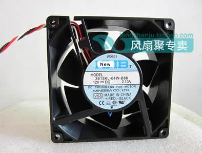 

3615KL-04W-B86 9cm 9038 12V 2.10A temperature control chassis cooling fan