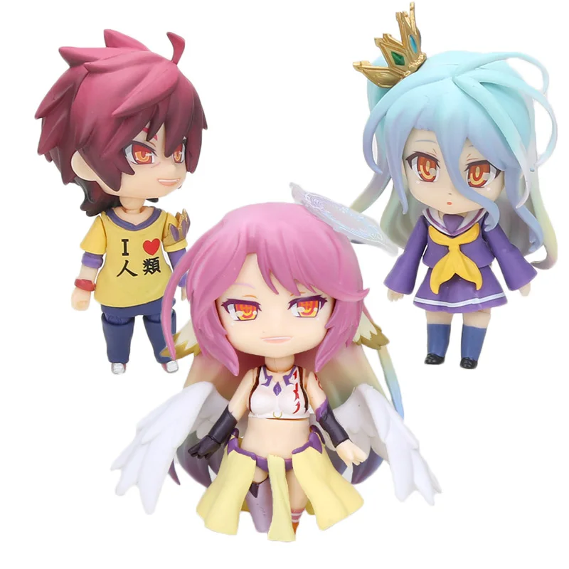 10 см без игры без жизни Широ Сора Джибрил Nendoroid 653 652 794 ПВХ фигурка модель детские игрушки кукла
