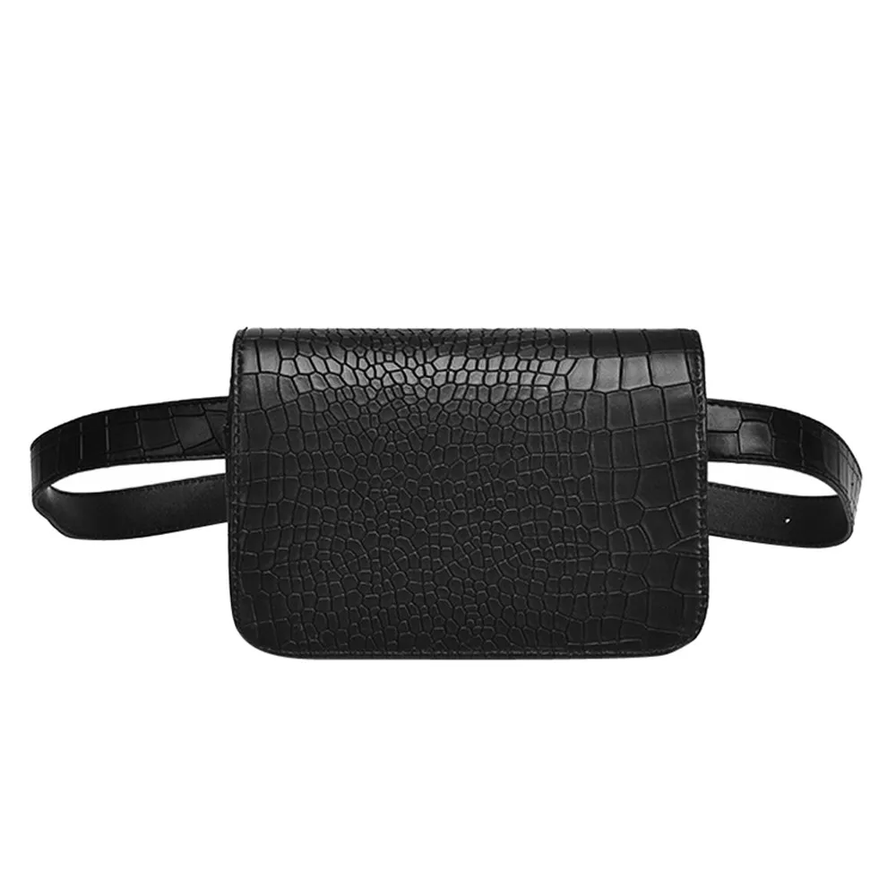 

Women Crocodile Pattern Mini Leather Chest Shoulder Bag Crossbody Waist Belt Packs Hand Bags Fanny For Female Ladies Pack #N