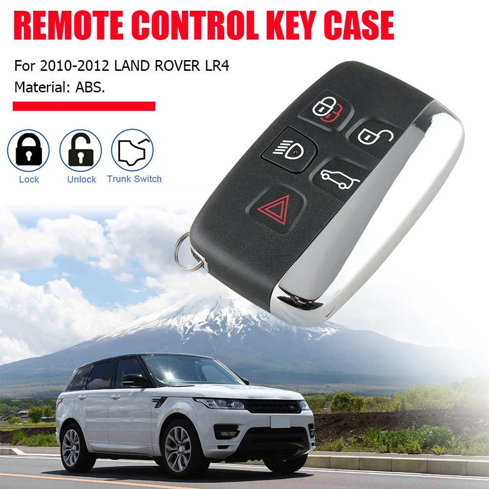 

5 Buttons Remote Car Key Case Key Fob Shell Replacement Exterior Parts for LAND ROVER LR4 Range Rover Sport Evoque