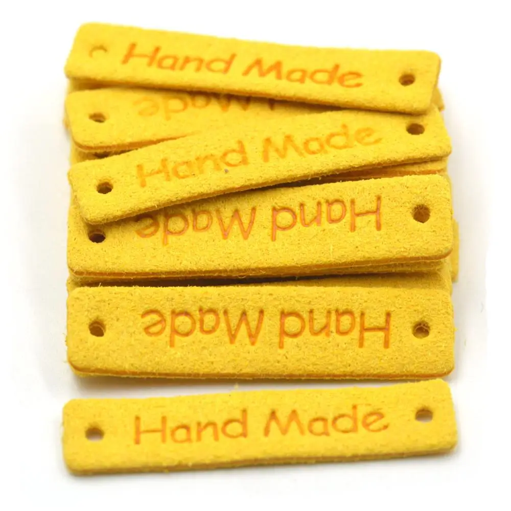 Ярлыки KALASO ручной работы 20 шт. желтые ярлыки для одежды материалы рукоделия шитье