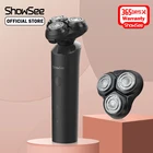 Xiaomi Showsee электробритва бритва для сухого и влажного бритья, бритва, триммер для бороды IPX7, водонепроницаемая, Type-C, зарядка, моющаяся Бритва для мужчин