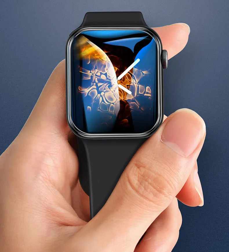 Полноэкранная Защитная пленка для apple watch 5/4/3 44 мм 40 мм 42 мм 38 мм жидкость для экрана УФ закаленное стекло для iwatch series 5/4/3/2/1