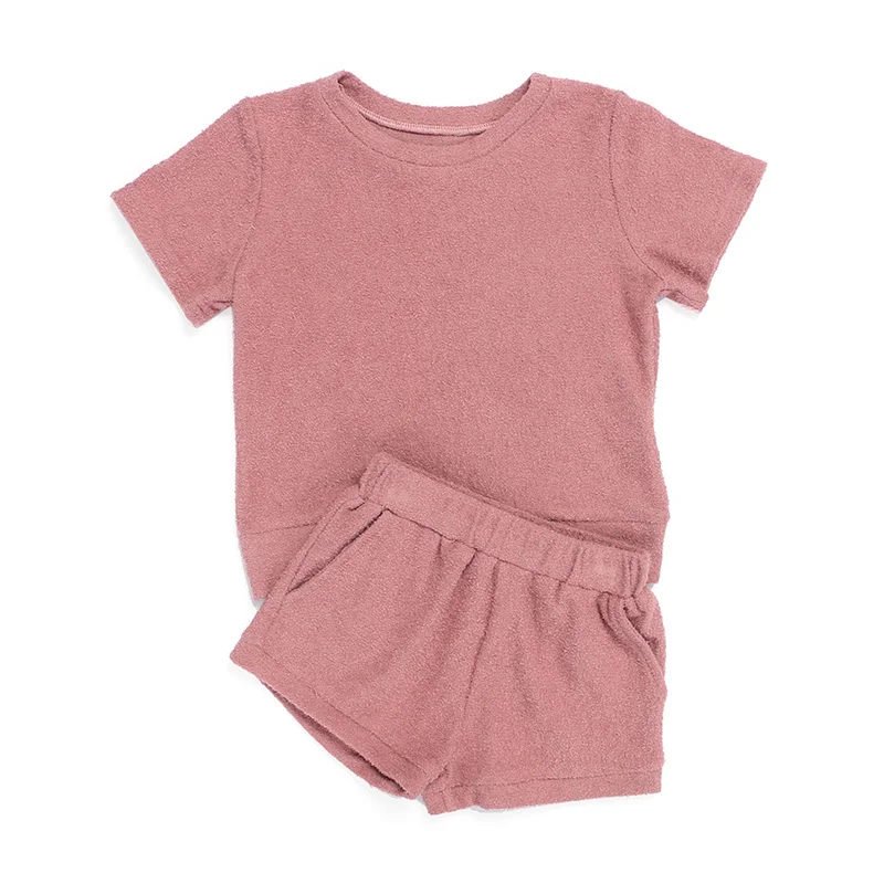 Комплект детской махровой одежды Kaiya Angel однотонный летний комплект из 2