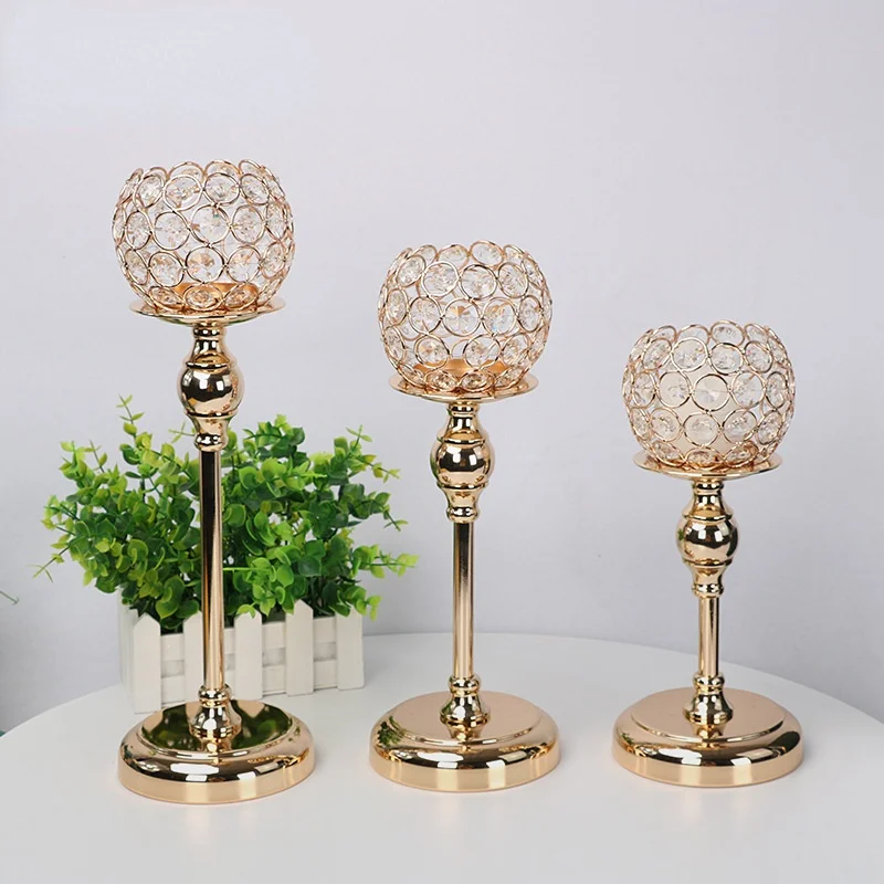 

European-style single-headed candlestick ornaments decoration household items romantic candlelight dinner tabletop metal crafts