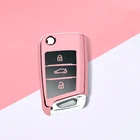 2020 Новый ТПУ чехол для автомобильного ключа для Volkswagen VW Golf 7 mk7 Seat Ibiza Leon FR 2 Altea Aztec для Skoda Octavia Protect