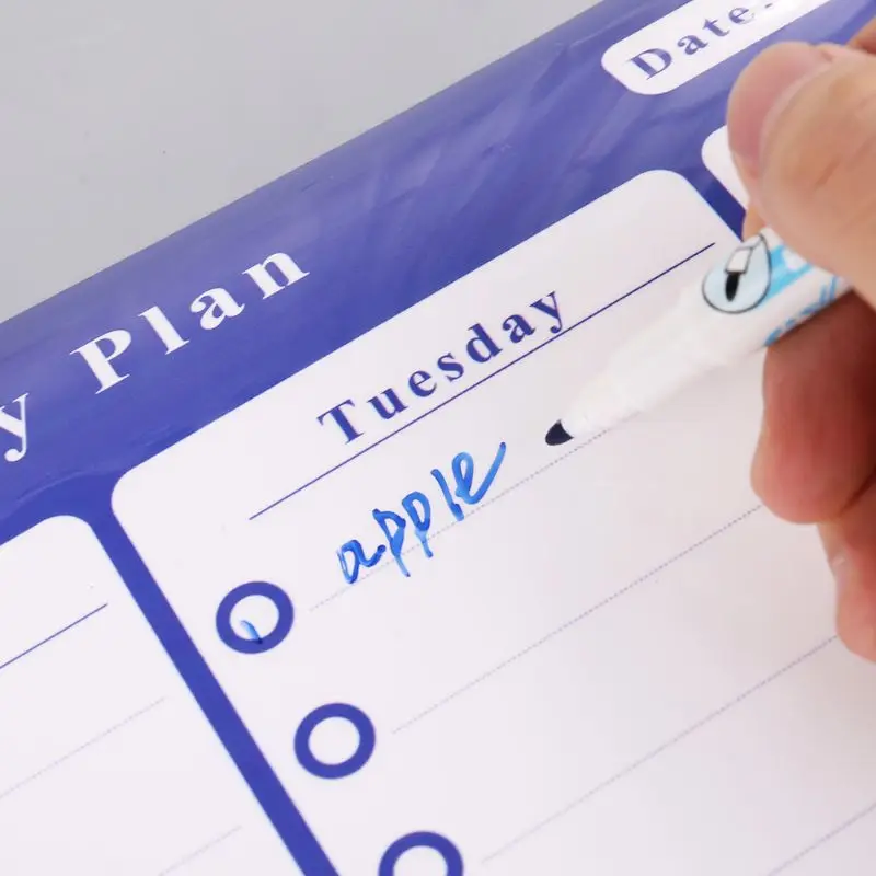 

A3 Weekly Planner Soft Magnetic Whiteboard Fridge Magnets Drawing Message Board Remind Memo Pad Calendar