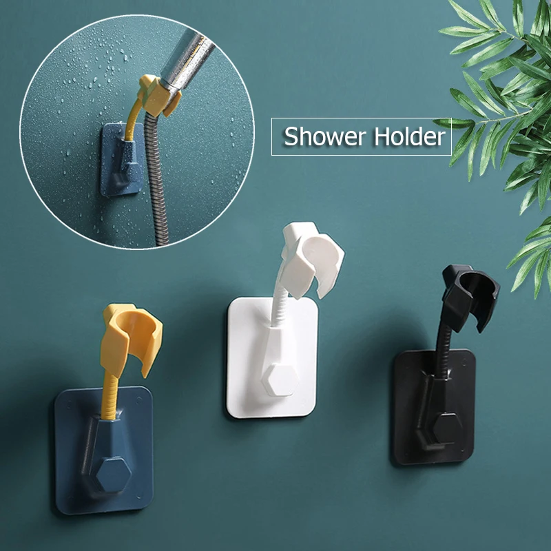 

Universal Shower Holder Adjustable 360° Rotation Shower Head Bracket Suction Cup Fixed Seat Punch-Free Bathroom Shower Bracket