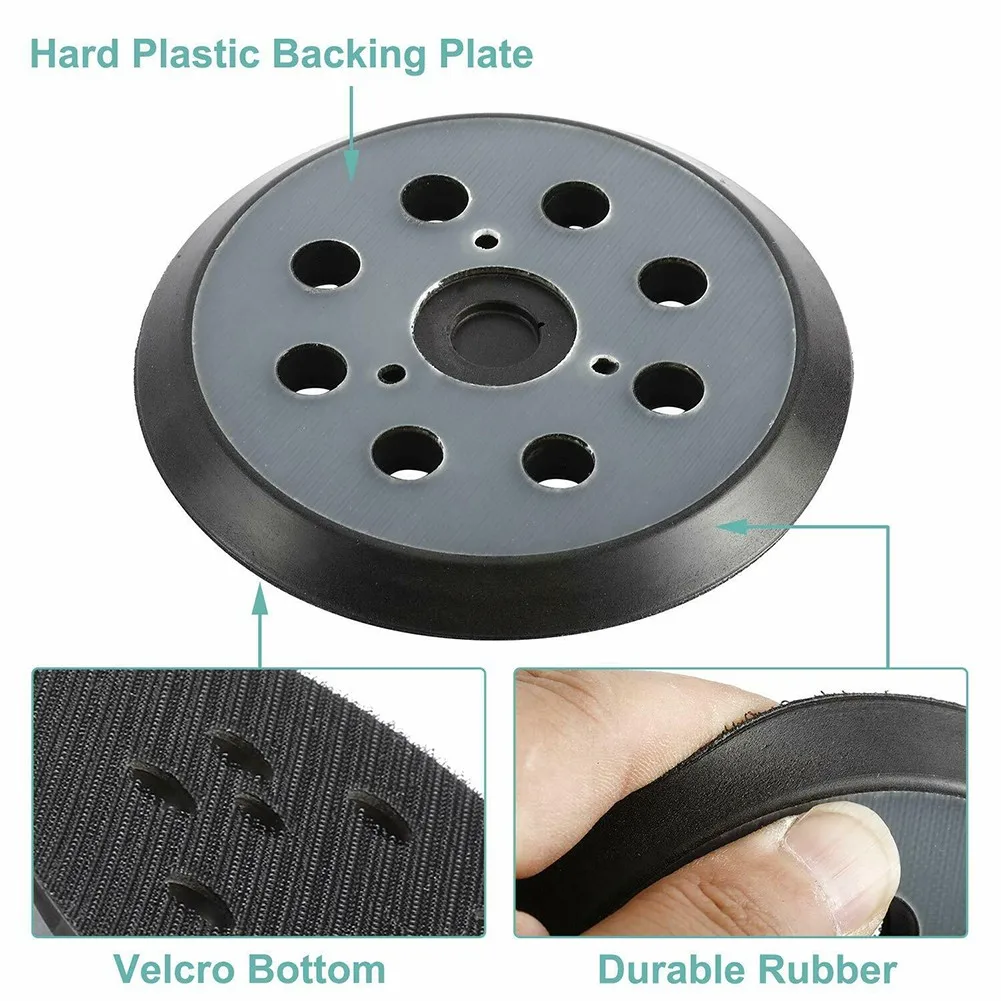 

Black 8 Holes Durable Backing Plates High Quality Useful Best Hot Sale