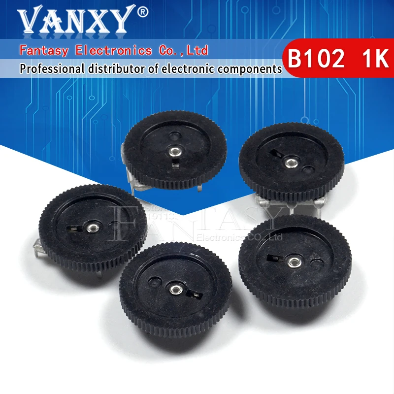 

10 шт. потенциометр для настройки передач B102 1K 3pin 16*2 мм потенциометр