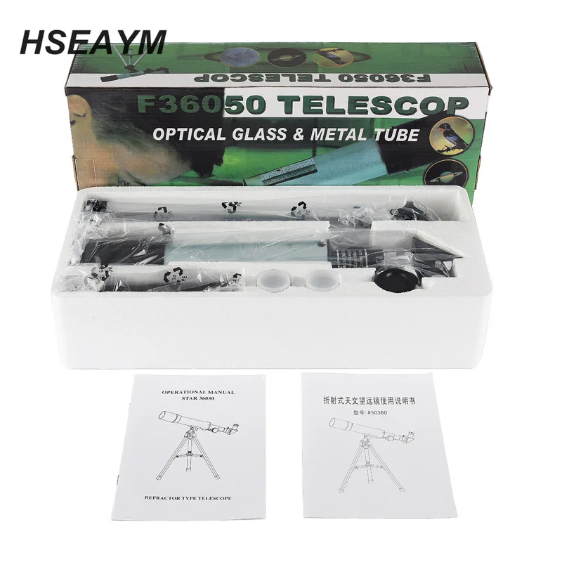 F36050M наружный Монокуляр рефракционный астрономический телескоп с портативным