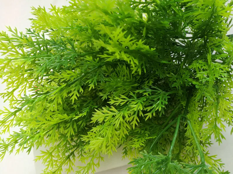 Зеленые пластиковые искусственные растения трава имитация башни листьев сосны