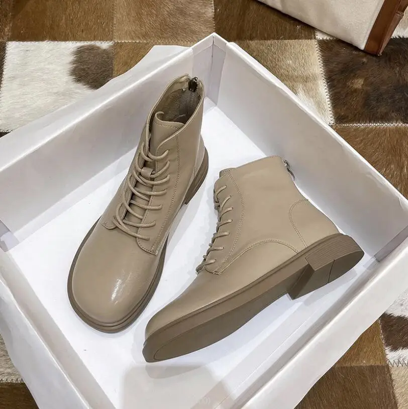 

Women Winter spring autumn Boots pu Motorcycle Short Boots British Style Boots Female Martin boots Women Ankle Boots for Women