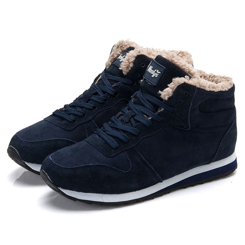 

New hot-selling women's boots fashion warm anti-ski boots leisure outdoor running sports shoes lovers high-top flat shoes