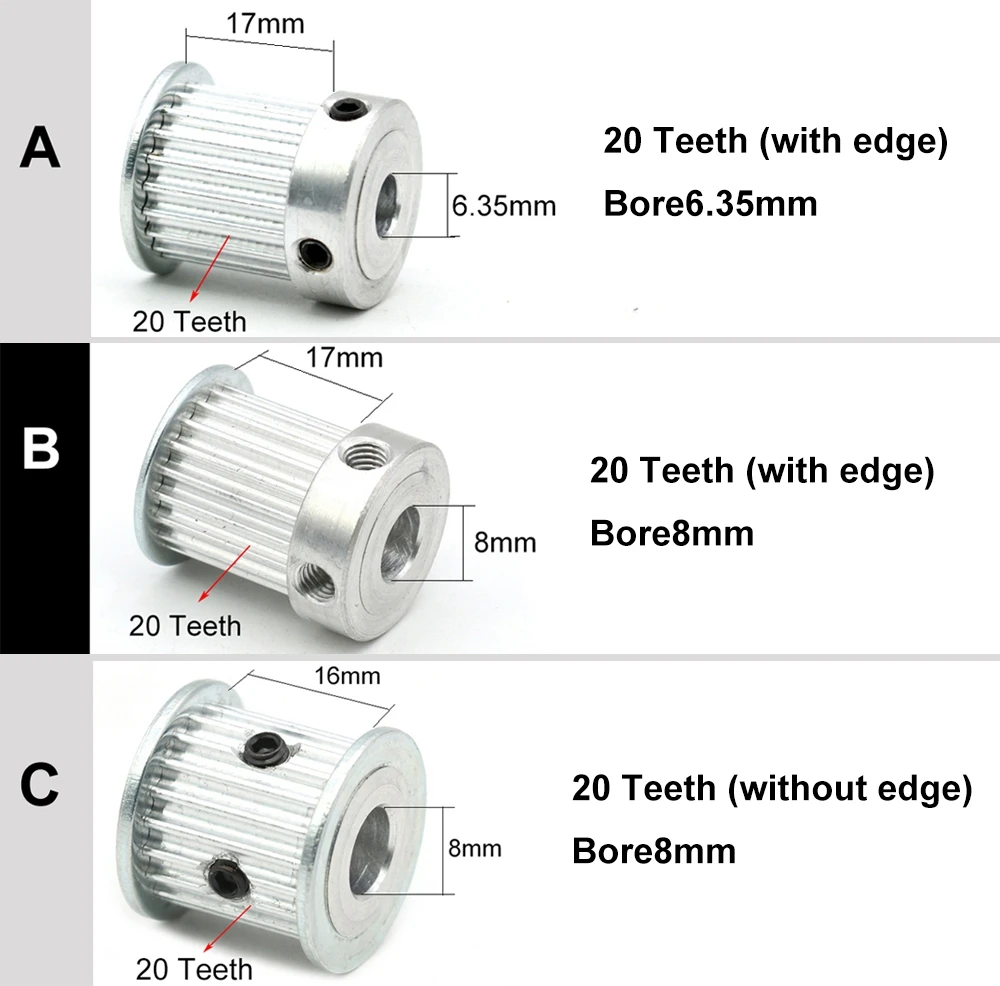 CO2 лазерные металлические детали синхронный HTD 3 м Шестеренчатый шкив 6 35/8/12 мм для