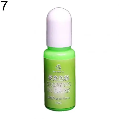 Fruit Green Лидер продаж, 20 цветов, светящийся пигментный краситель, УФ-смола, эпоксидная смола, сделай сам, сделай сам, изготовление ювелирных изделий, игрушки, подарок, украшение, поставка, ювелирные изделия, УФ R - Цвет: Fruit Green