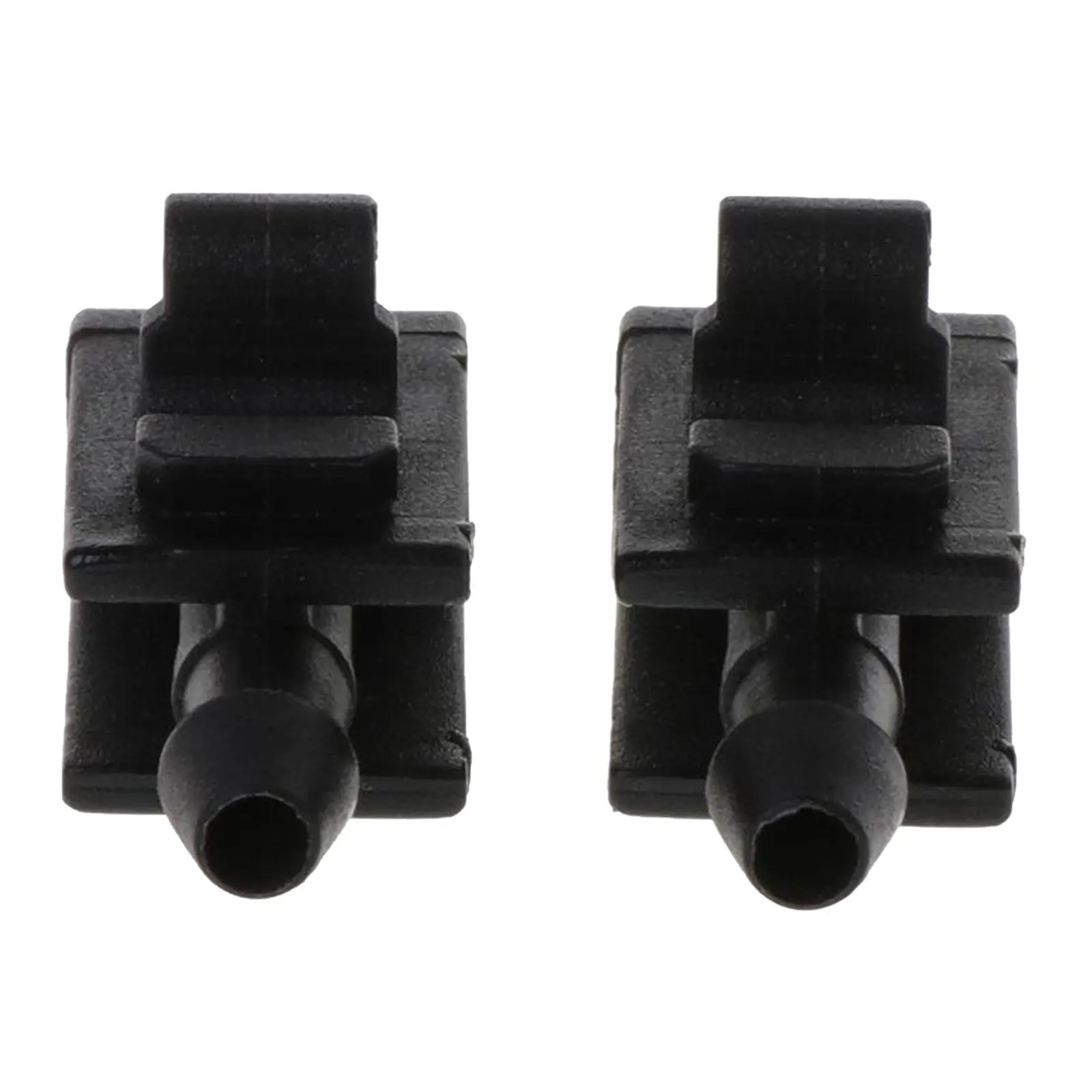 

1 Pair Auto Car Windshield Windscreen Washer Nozzles for Megane II, Black