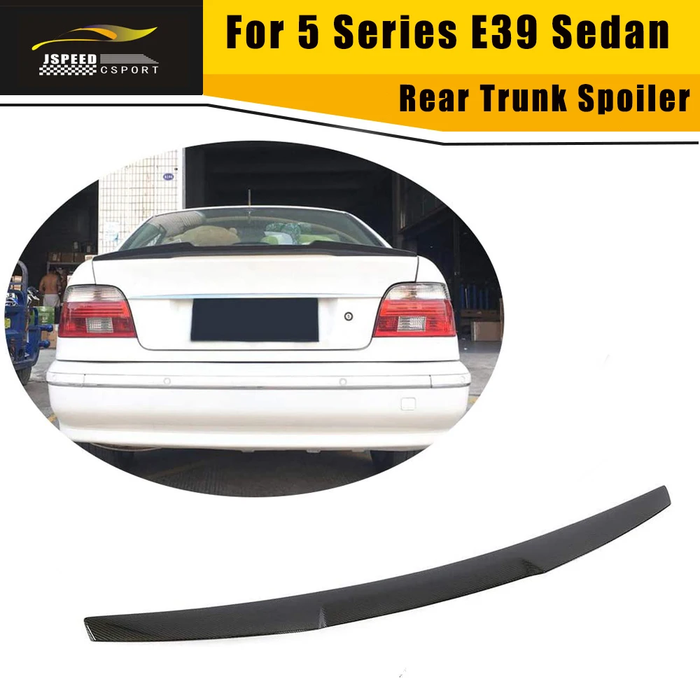 Задний спойлер для багажника E39 губа крыла из углеродного волокна 5 серий 525i 528i 530i