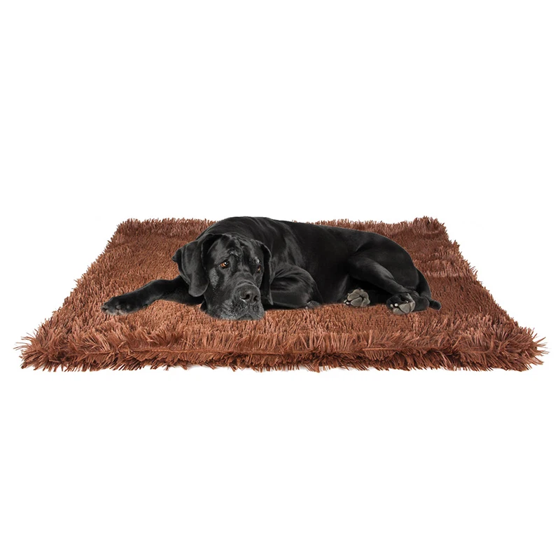 

Long Plush Coral Fleece Pet Dog Mat Cat Bed Dog Bed Soft Comfortable Sleeping Pad Thick Smooth Double Layer Warmth Pets Supplies
