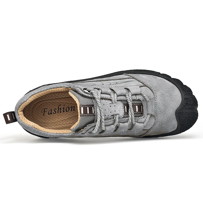 Мужские кроссовки из натуральной кожи Повседневная Уличная обувь на толстой