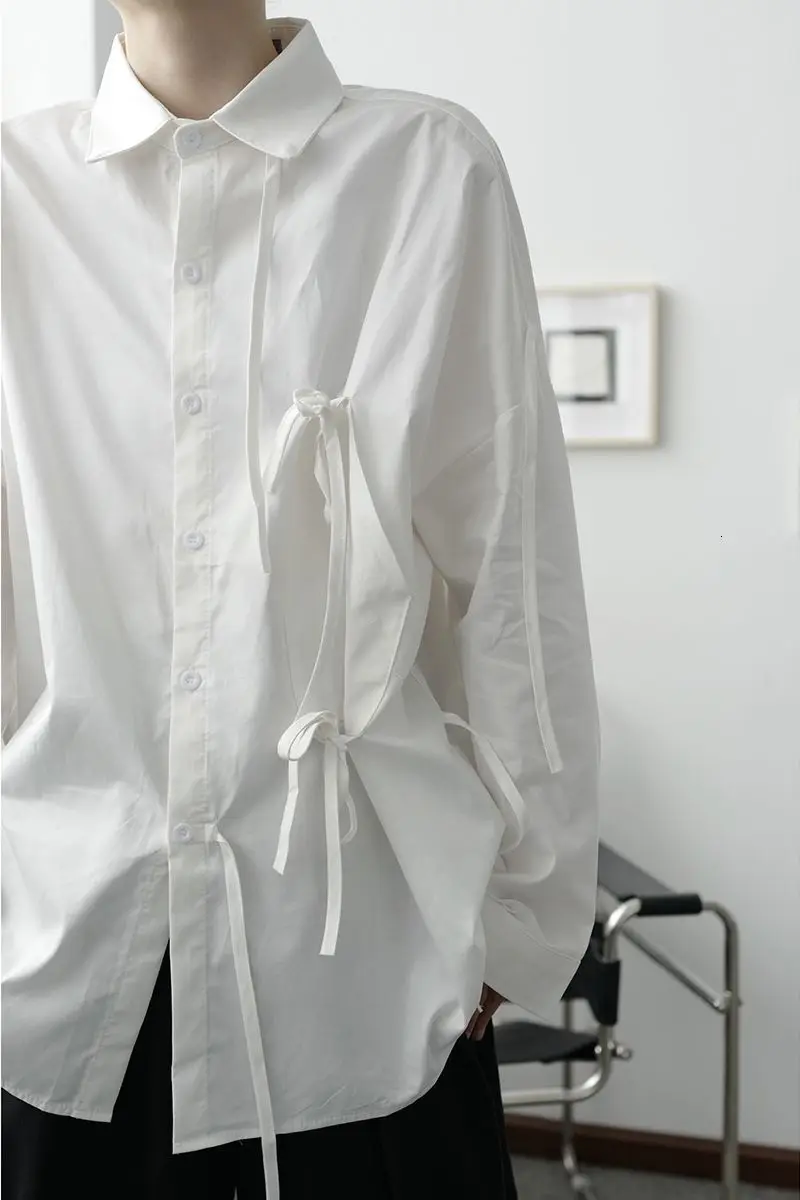 

Men's shirt 2020 autumn new slim pure color minimalism asymmetrical long sleeve pure shirt casual fashion youth men's wear