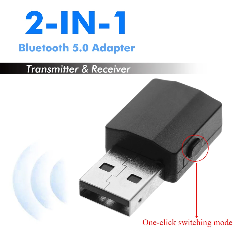 3 в 1 USB Bluetooth 5 0 передатчик приемник адаптер EDR ключ мм AUX для ТВ ПК наушники