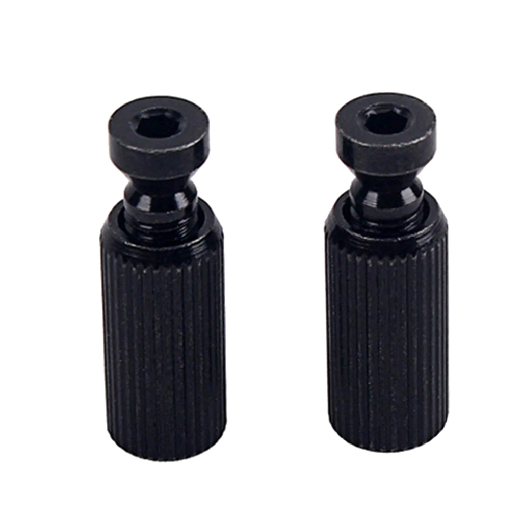 

2 Pieces Electric Guitar Tremolo System Bridge Studs Adjustable Black