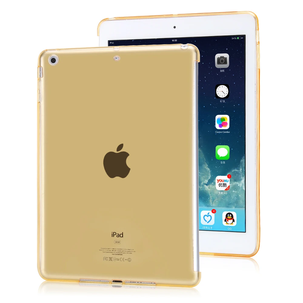 Чехол для ipad 9,7, AIYOPEEN, прозрачный противоударный чехол, мягкий прозрачный ТПУ Тонкий чехол для ipad 9,7 - Цвет: Gold