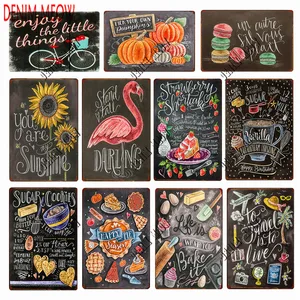 Металлическая табличка для коктейлей, винтажная металлическая цветы для настенного декора свежая стикер для фруктов для бара, паба, клуба, человека, пещеры, фермерского дома WY70