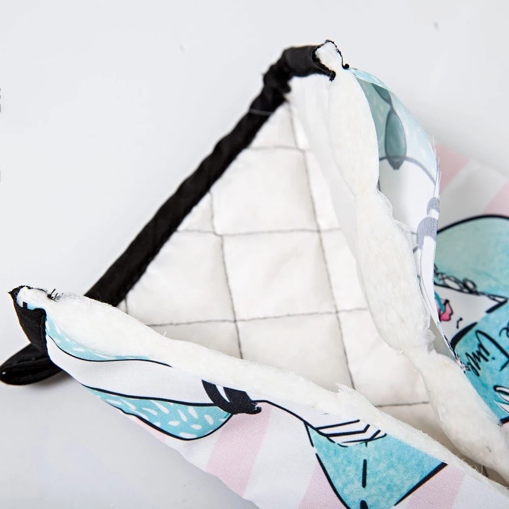 

Cute Oven Mitts Heat Resistant Microwave Oven Glove Cotton Linen Baking BBQ Potholders Non-slip Oven Mitts Kitchen Cooking Tools