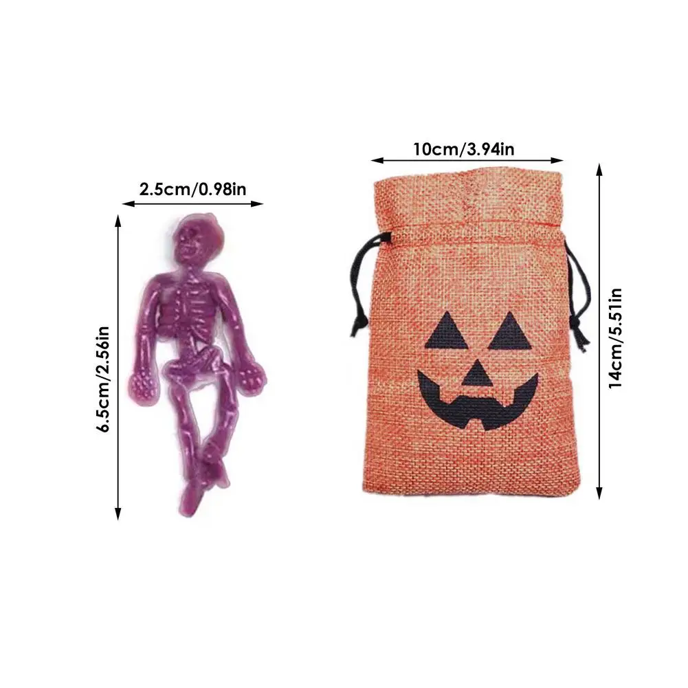 Скелеты на Хэллоуин мягкие Стрейчевые игрушки сувениры для вечеринок детей и