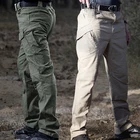 Тактические брюки-карго TACVASEN, мужские летние прямые боевые армейские военные брюки, эластичные износостойкие брюки с множеством карманов