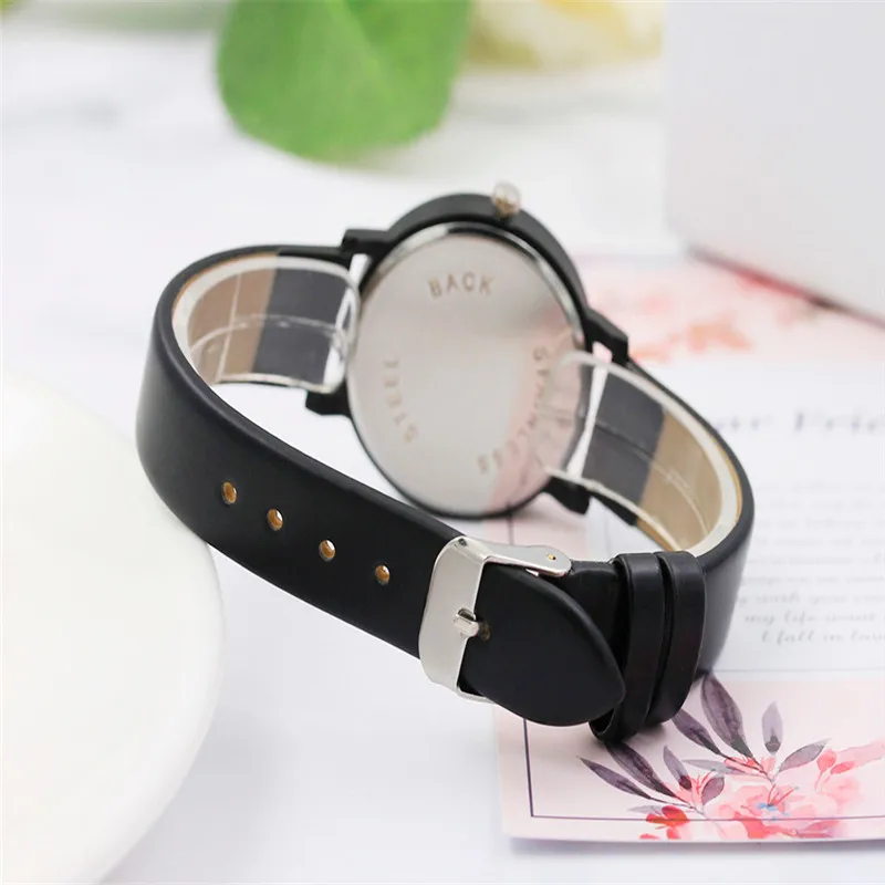 Женские часы с цифровым циферблатом из нержавеющей стали Кварцевые аналоговые