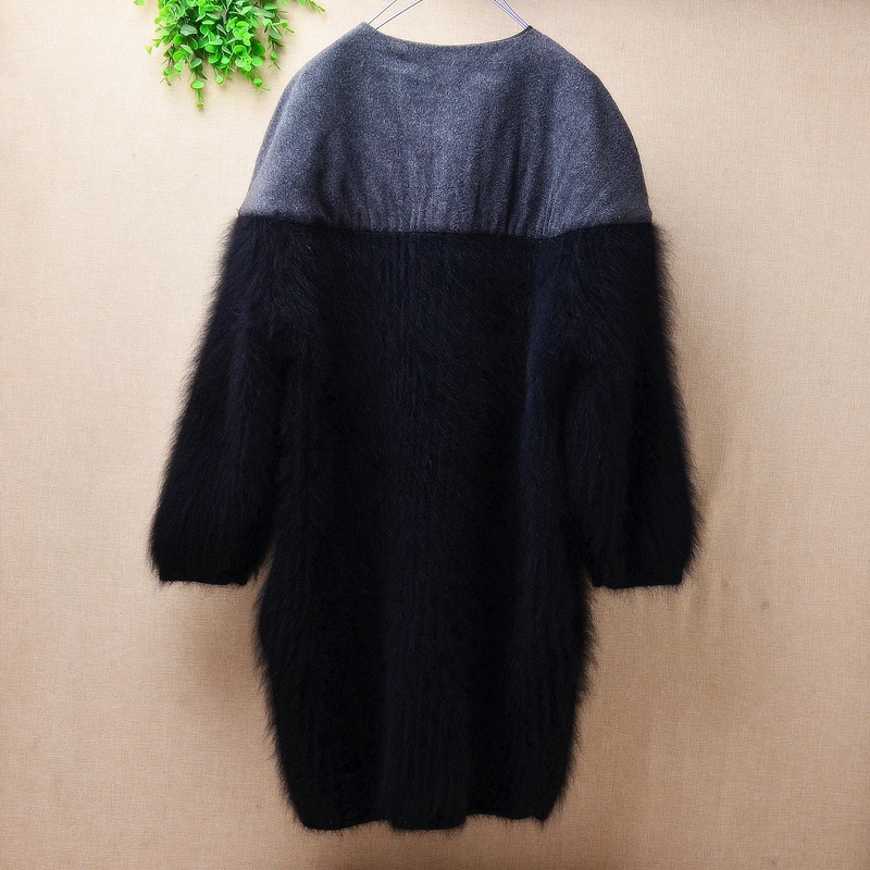 Толстые толстые теплые женские норковые кашемировые Свободные кардиганы с