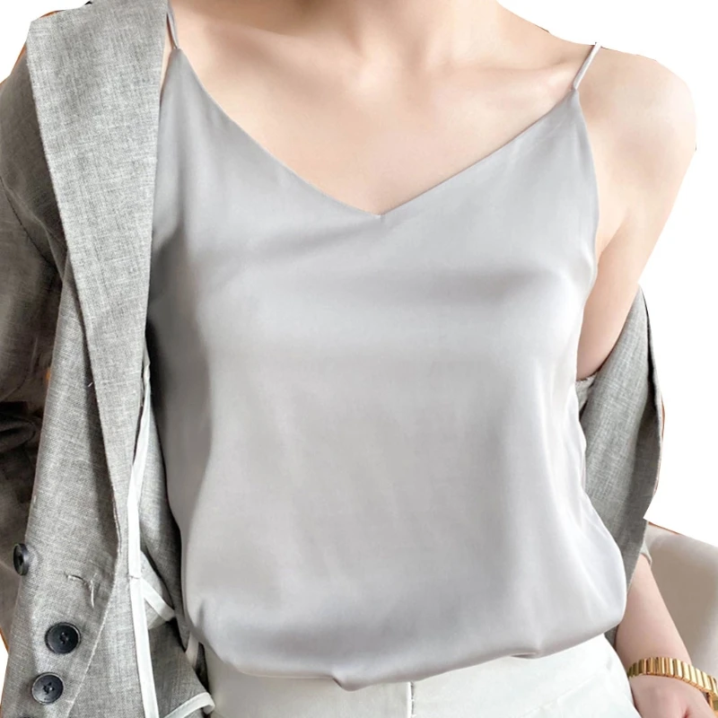 

Ladies V-neck sleeveless camisole X3UE