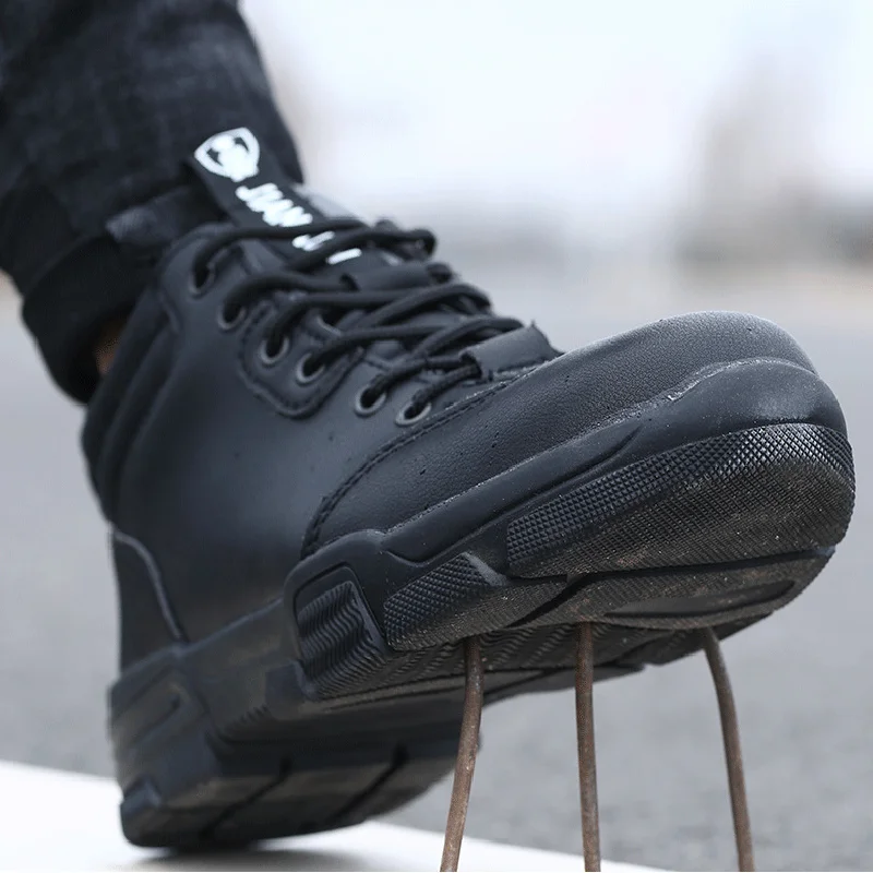 Construction Work Safety Boots Winter Waterproof Steel Toe Shoes Men Anti-smash Anti-puncture Indestructible | Обувь