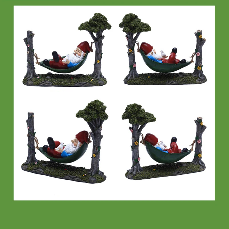 

Christmas Decorations Christmas Gifts Hammock Dwarf Garden Creative Decoration Christmas Gifts Resin Crafts Ornaments