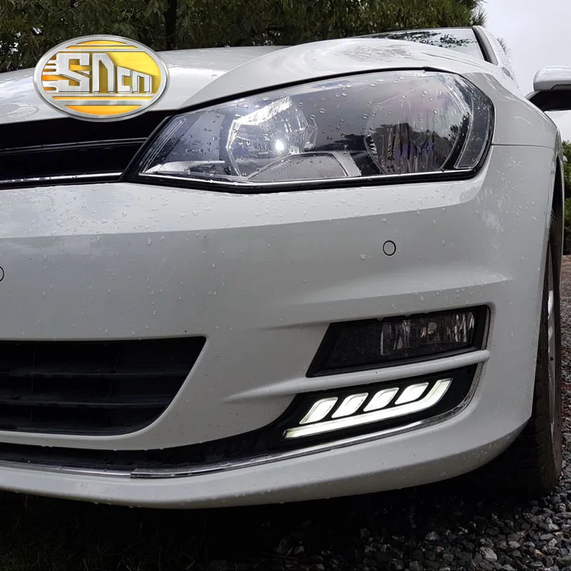 Светодиодные дневные ходосветильник SNCN для Volkswagen Golf 7 MK7 2015 2016 автомобильные