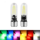 Светодиодсветильник лампа накаливания t10 w5w для мотоциклов, 2 шт., 12 В постоянного тока