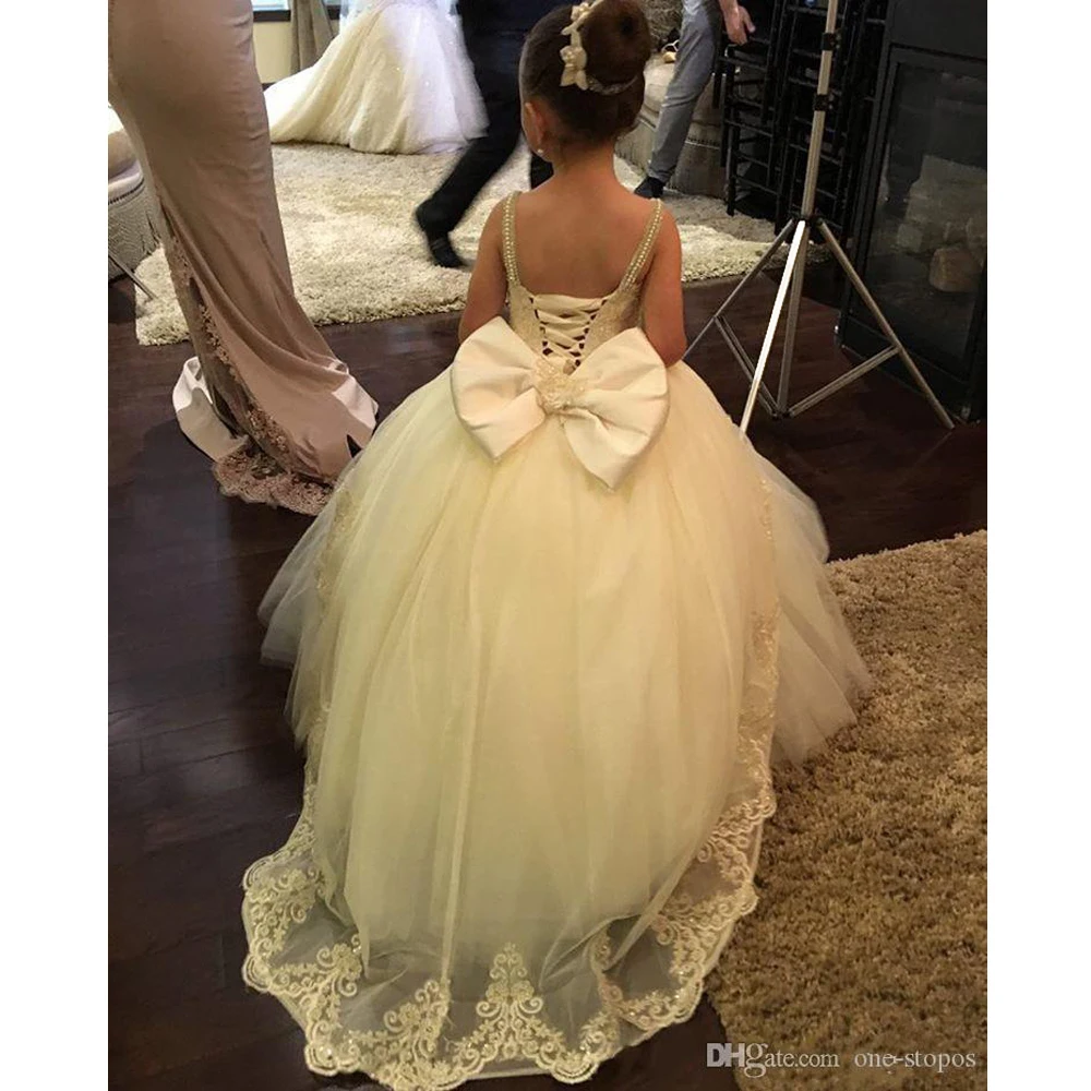 Пушистые Бальные платья для девочек в цветочек держащих букет невесты на свадьбе